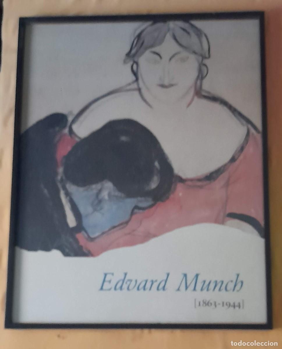 Otros objetos de arte: L&aacute;mina enmarcada de Edvard Munch - Foto 1