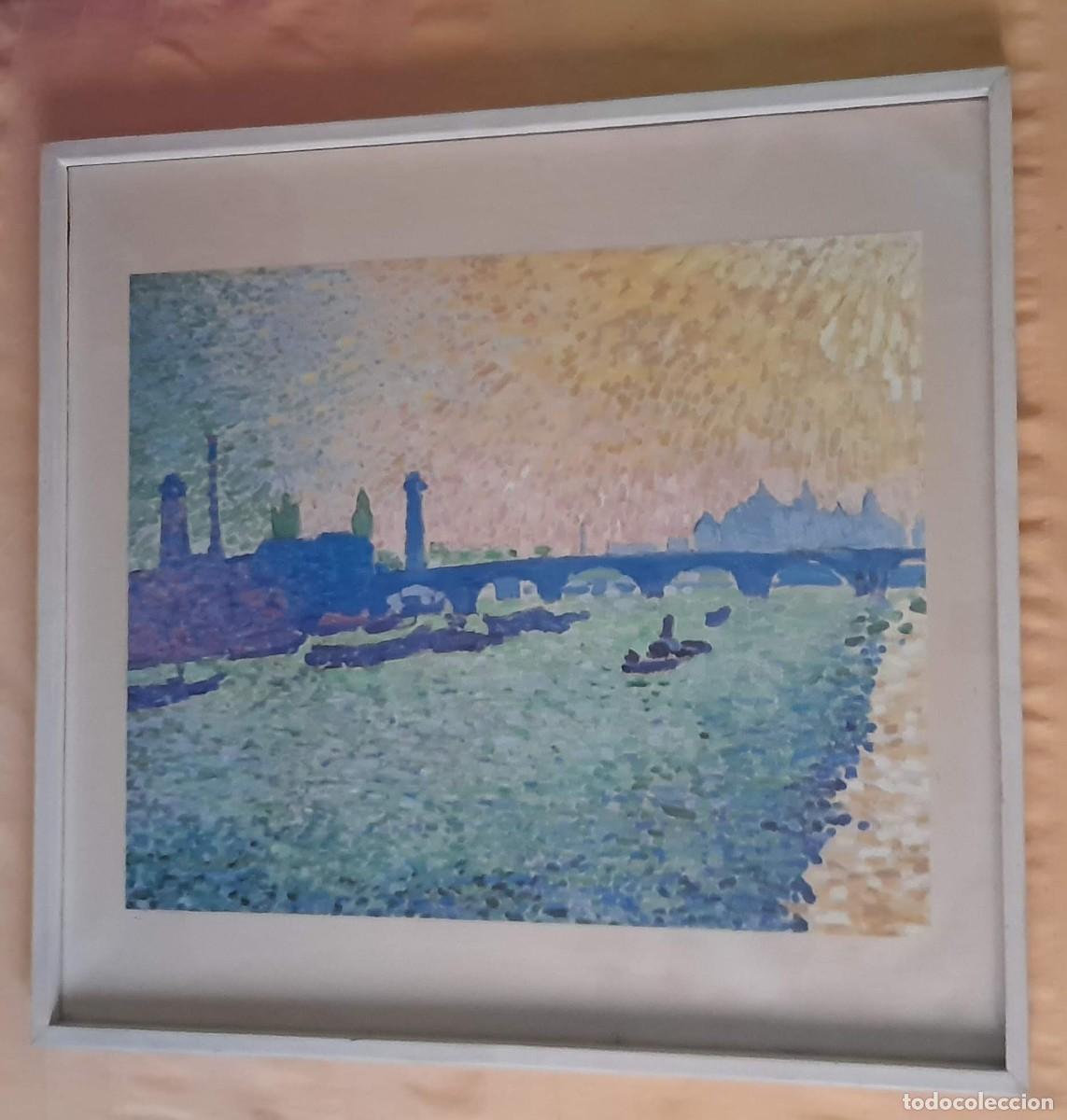 Otros objetos de arte: L&aacute;mina de El Puente de Waterloo, Andr&eacute; Derain - Foto 1