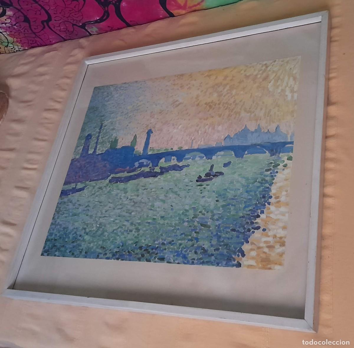 Otros objetos de arte: L&aacute;mina de El Puente de Waterloo, Andr&eacute; Derain - Foto 2