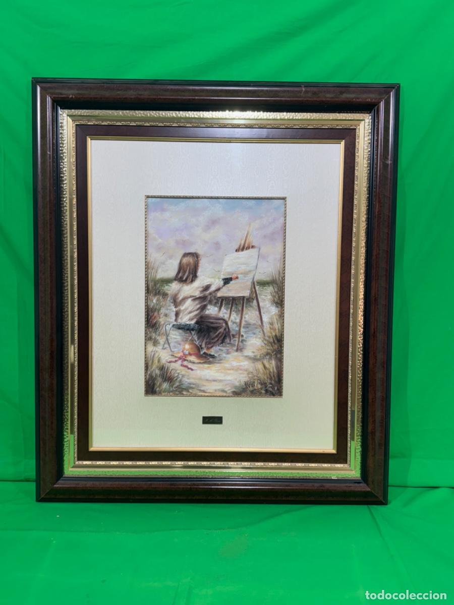 Otros objetos de arte: OBRA ORIGINAL AL PASTEL M.A. RICO CON CERTIFICADO - Foto 2