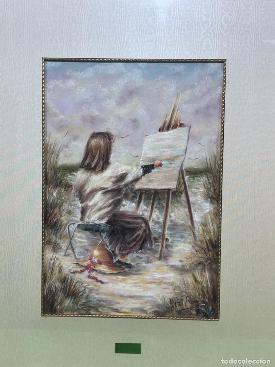 Otros objetos de arte: OBRA ORIGINAL AL PASTEL M.A. RICO CON CERTIFICADO - Foto 4
