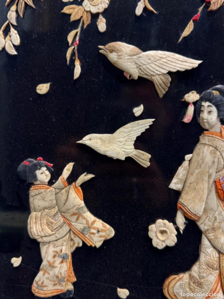 Otros objetos de arte: -PAREJA DE CUADROS CHINOS - Foto 4