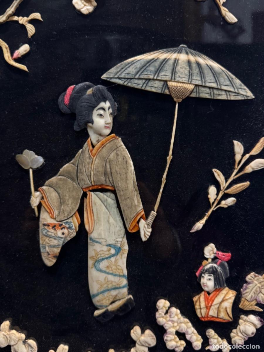 Otros objetos de arte: -PAREJA DE CUADROS CHINOS - Foto 5