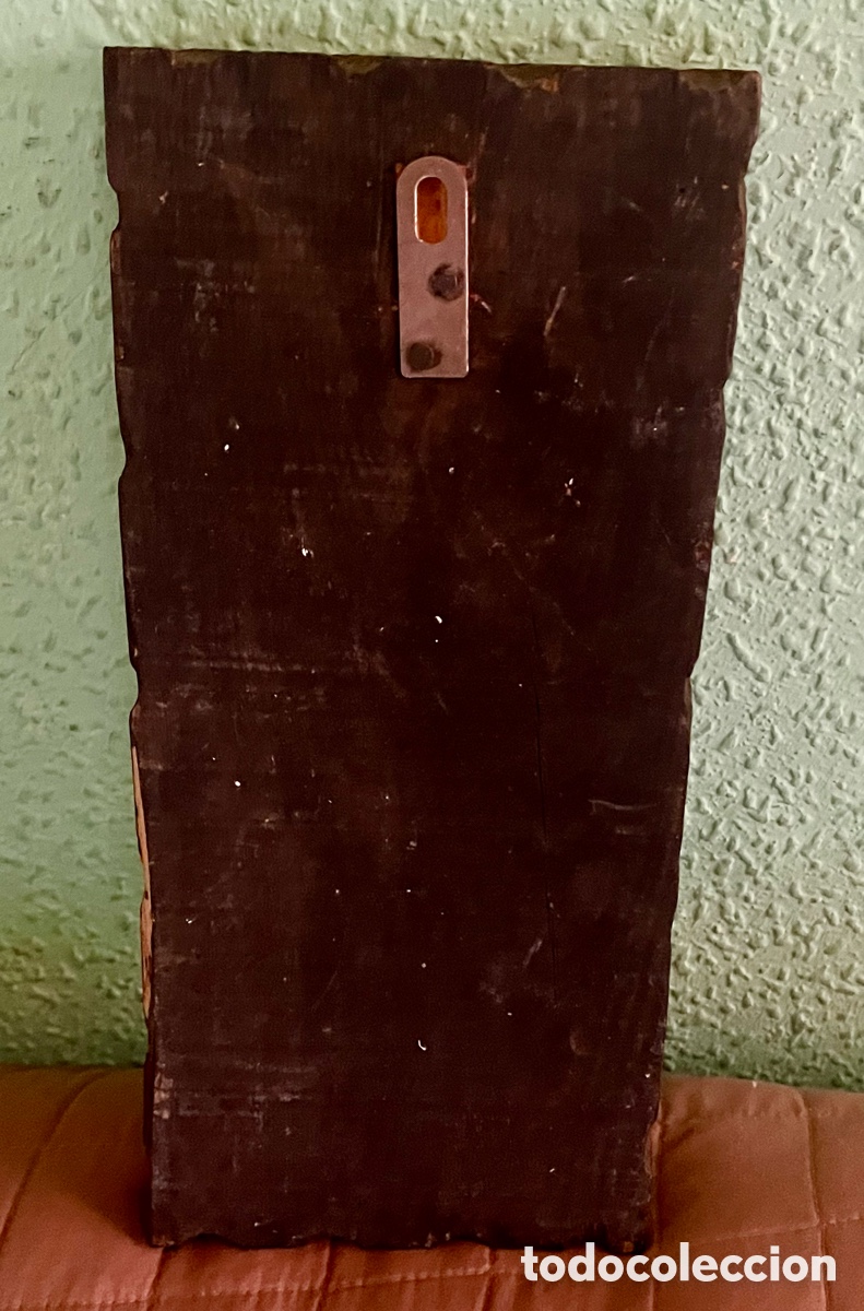 Otros objetos de arte: CUADRO R&Uacute;STICO HECHO A MANO GOYA A&Ntilde;OS 50 - Foto 5