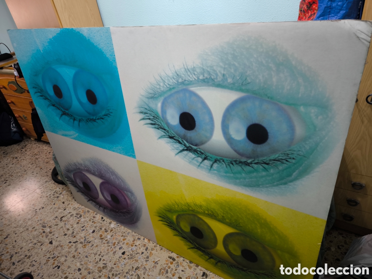 Otros objetos de arte: Cuadro ojos dobles abstracto - Foto 1