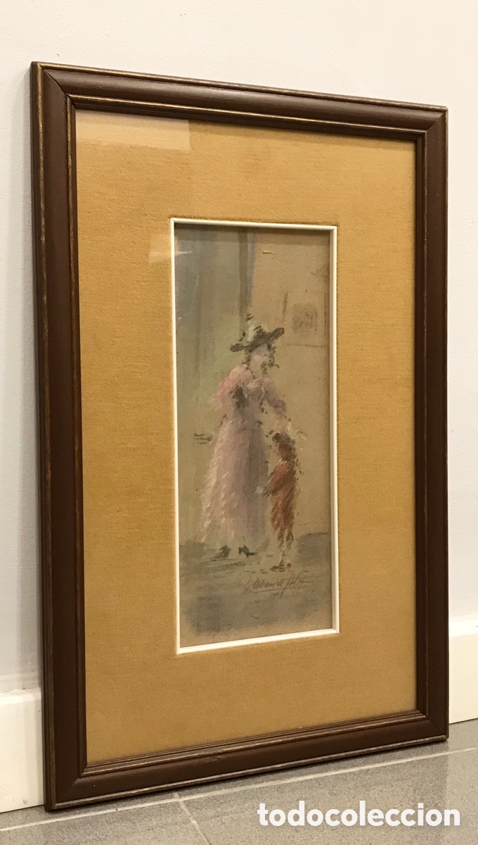 Otros objetos de arte: &rdquo;Scena d&rsquo;Interno con Madre e Figlio&rdquo; G.Urbani, 1963 - Foto 19