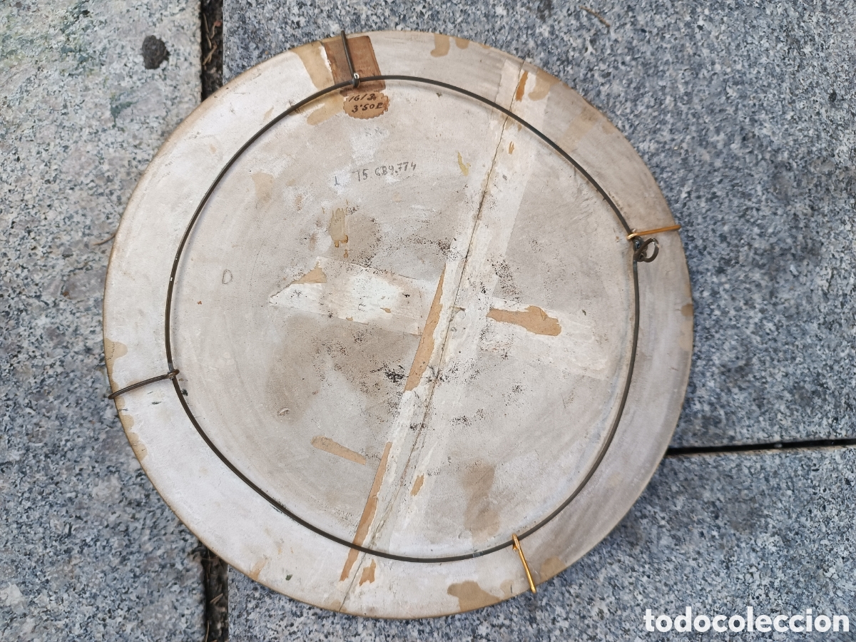 Otros objetos de arte: Plato pintado al oleo 1899 - Foto 5