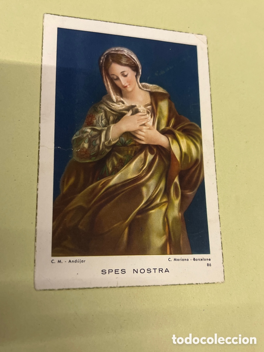 Otros objetos de arte: T1/E2/709. ESTAMPA DE VIRGEN SPES NOSTRA - Foto 1