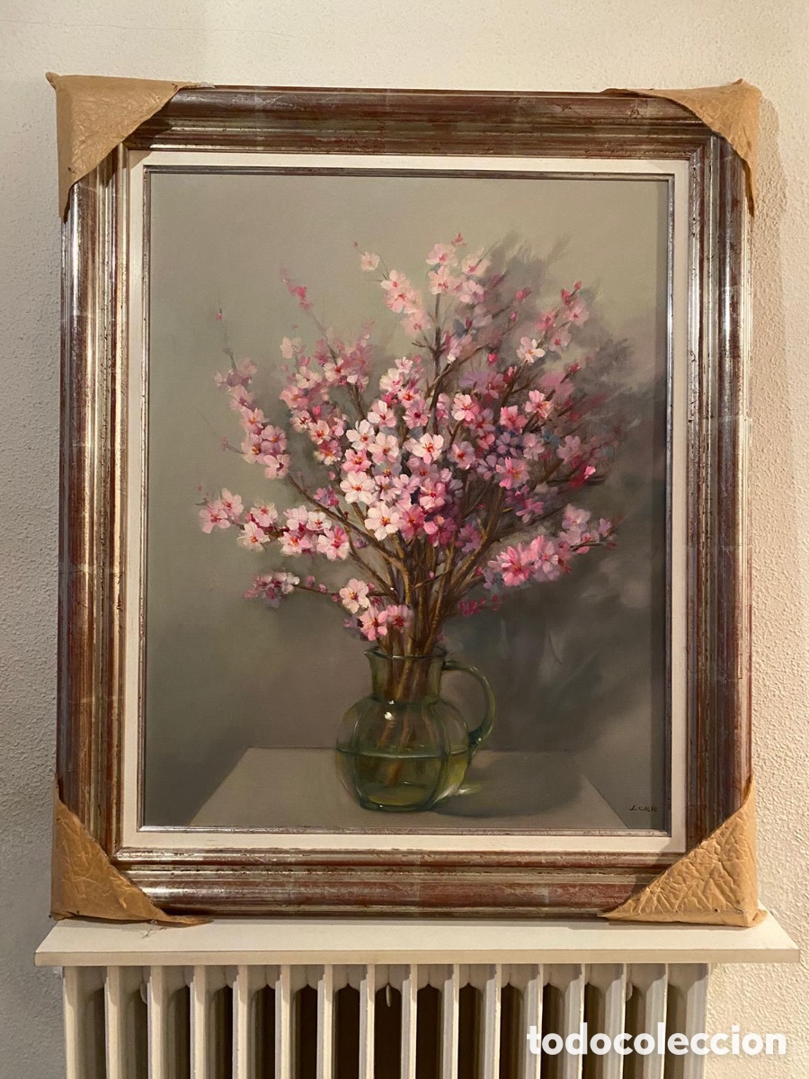 Otros objetos de arte: Cuadro de jarr&oacute;n con flores - Foto 1