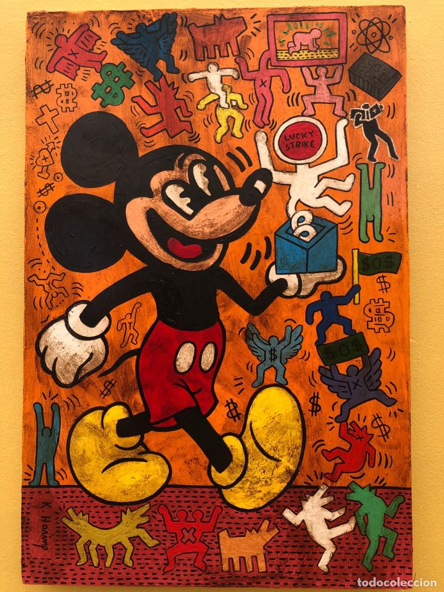 Otros objetos de arte: Keith Haring Acrilico sobre tela - Foto 1