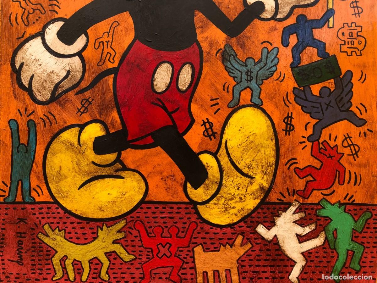 Otros objetos de arte: Keith Haring Acrilico sobre tela - Foto 2