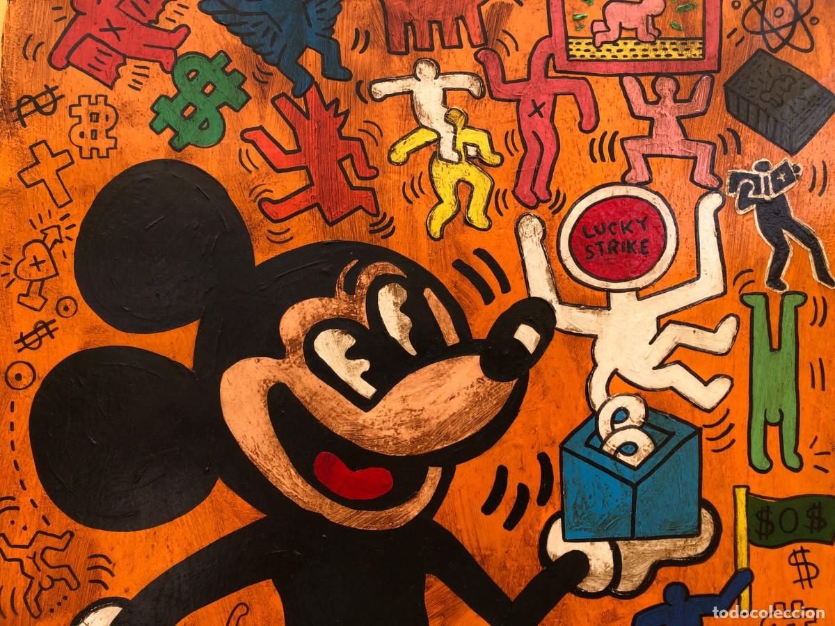 Otros objetos de arte: Keith Haring Acrilico sobre tela - Foto 3