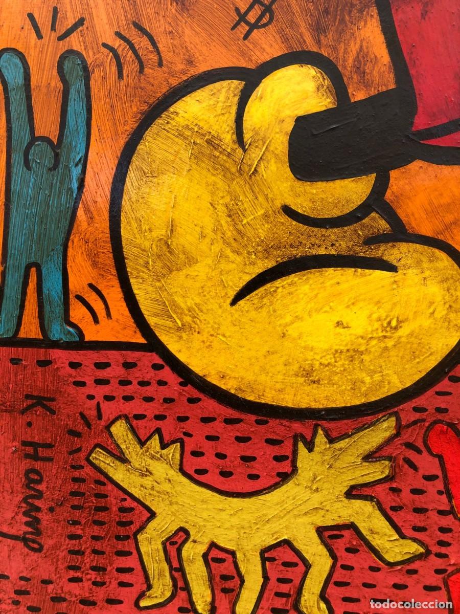 Otros objetos de arte: Keith Haring Acrilico sobre tela - Foto 4