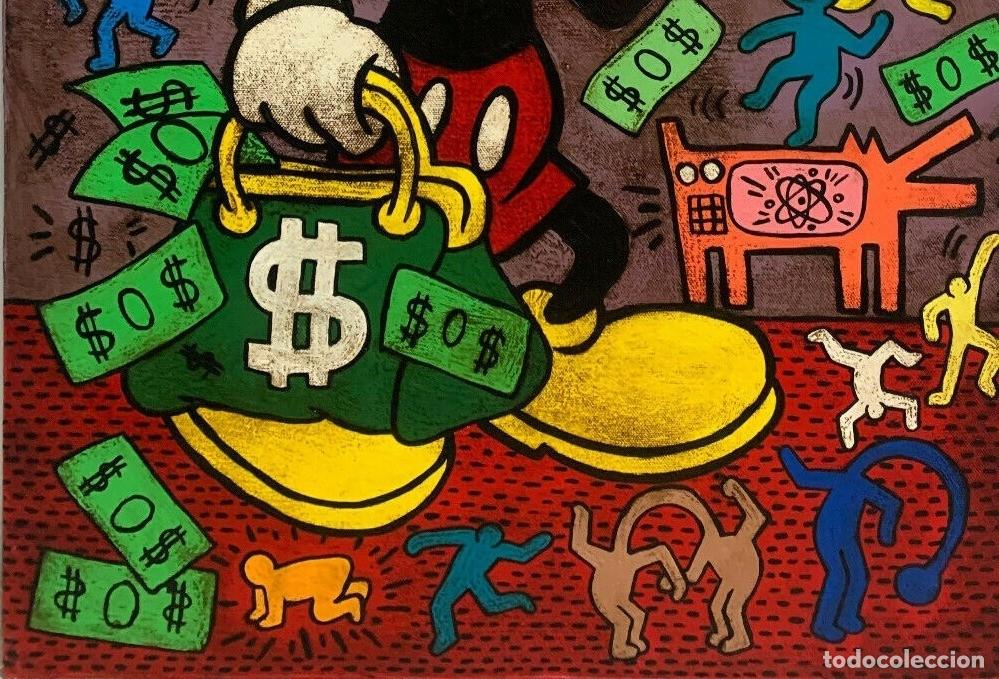 Otros objetos de arte: Keith Haring Acrilico sobre tela - Foto 3