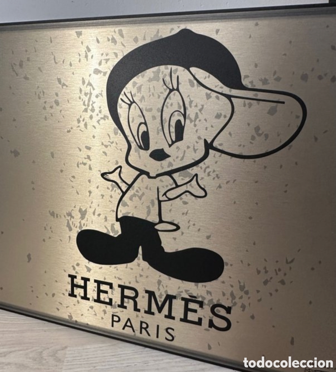 Otros objetos de arte: Hermes Tweety brushed gold - Foto 2