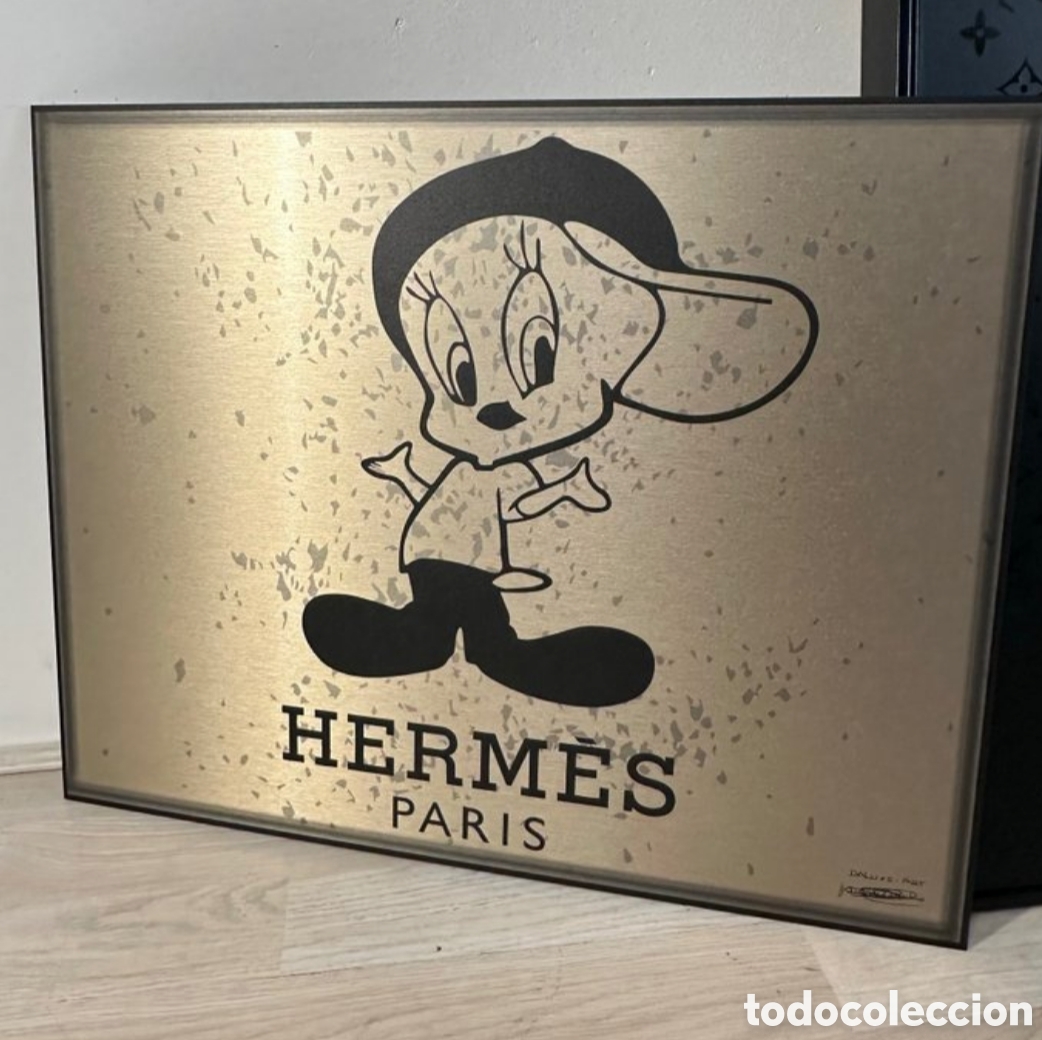 Otros objetos de arte: Hermes Tweety brushed gold - Foto 1