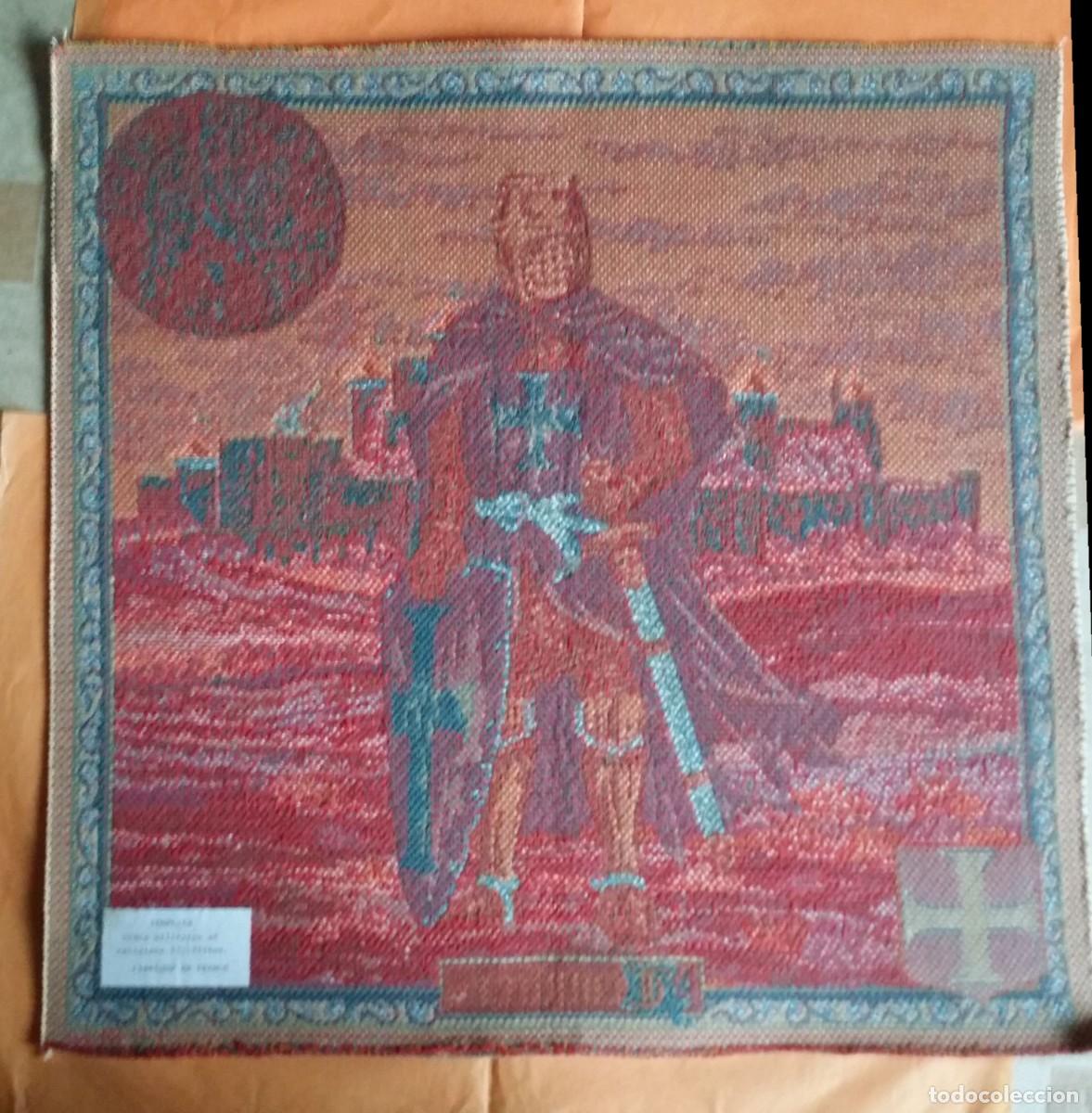 Otros objetos de arte: Templario. TAPIZ, etiqueta. - Foto 2