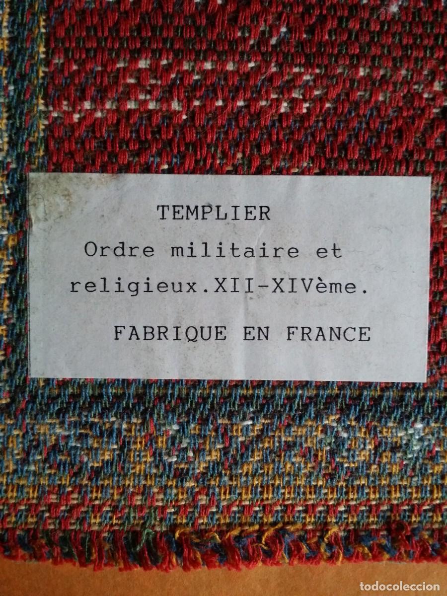 Otros objetos de arte: Templario. TAPIZ, etiqueta. - Foto 3