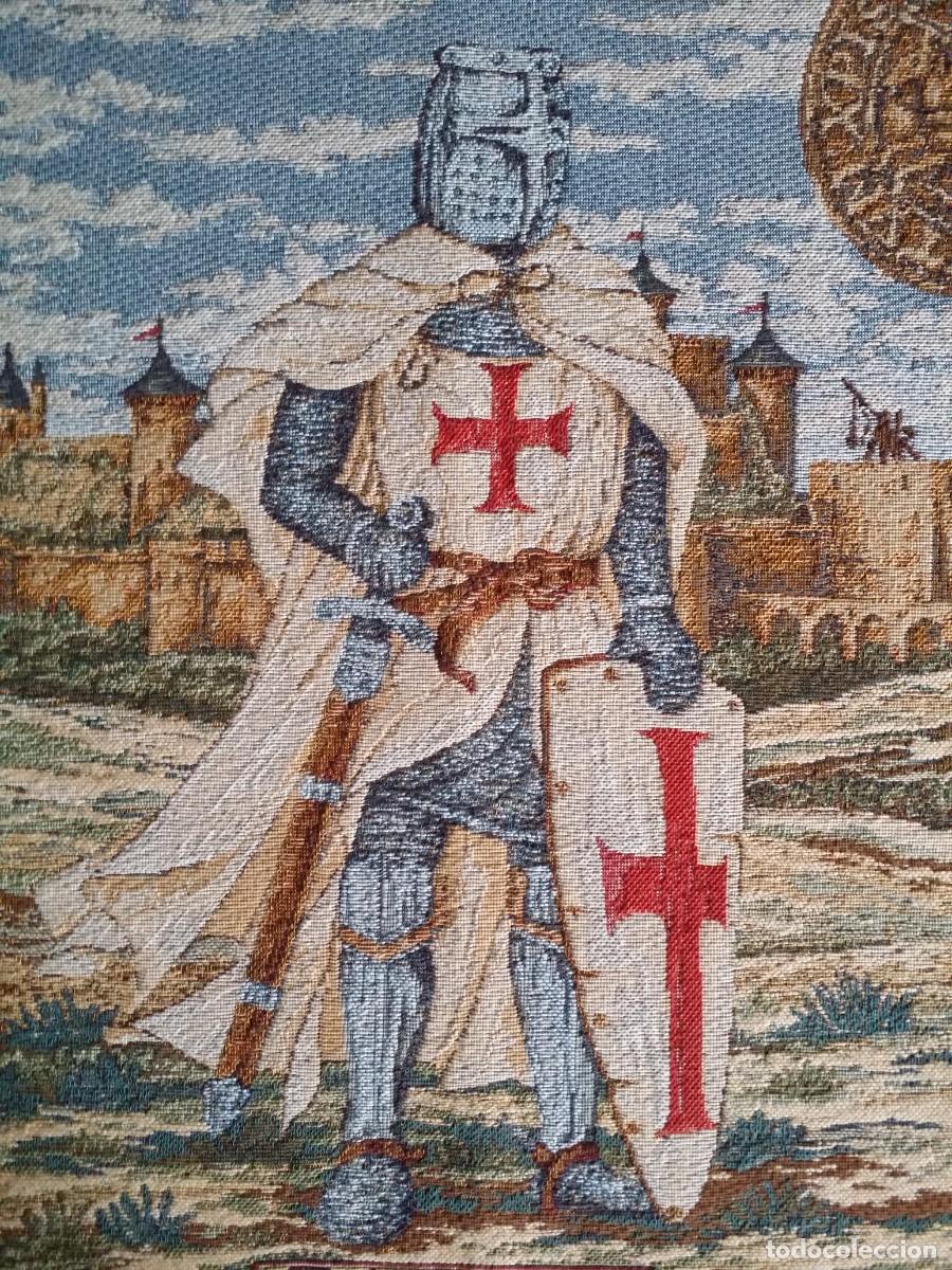 Otros objetos de arte: Templario. TAPIZ, etiqueta. - Foto 4