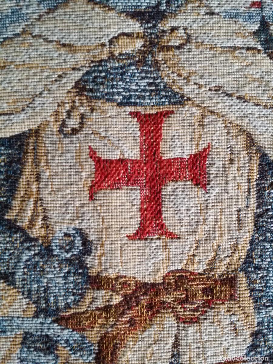 Otros objetos de arte: Templario. TAPIZ, etiqueta. - Foto 5