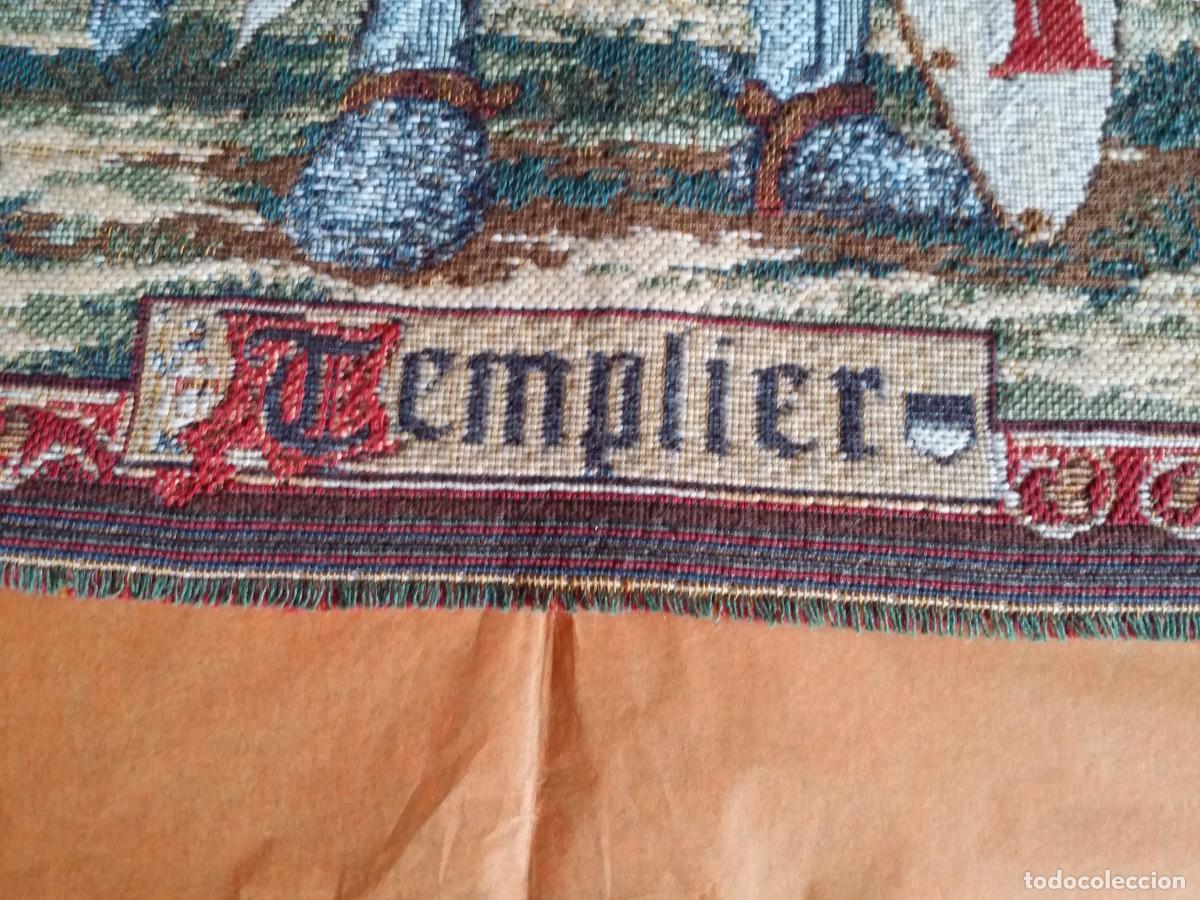 Otros objetos de arte: Templario. TAPIZ, etiqueta. - Foto 7