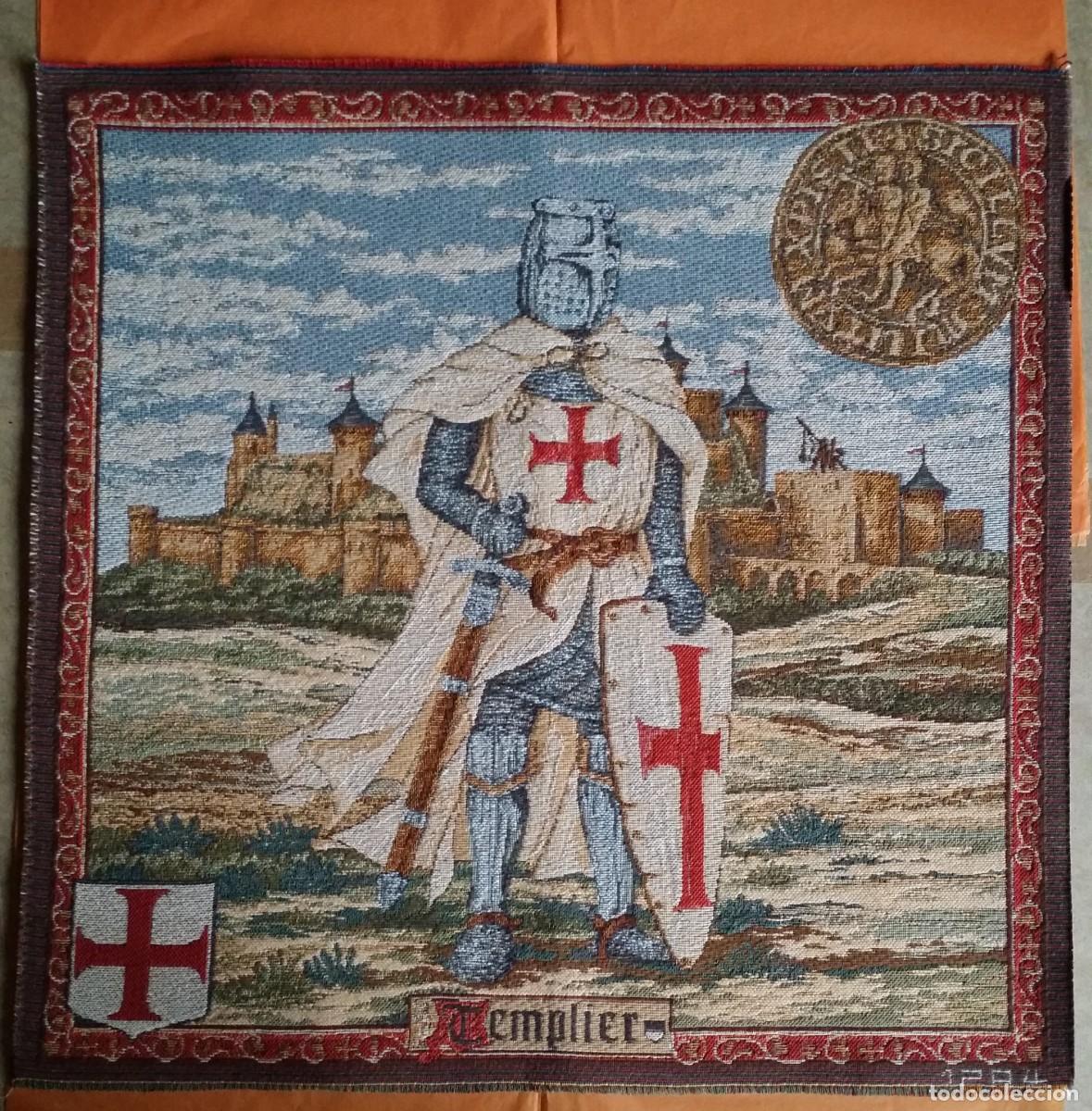 Otros objetos de arte: Templario. TAPIZ, etiqueta. - Foto 15