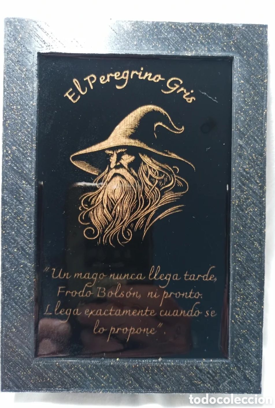 Otros objetos de arte: Cuadro de gandalf el gris con laser - Foto 1