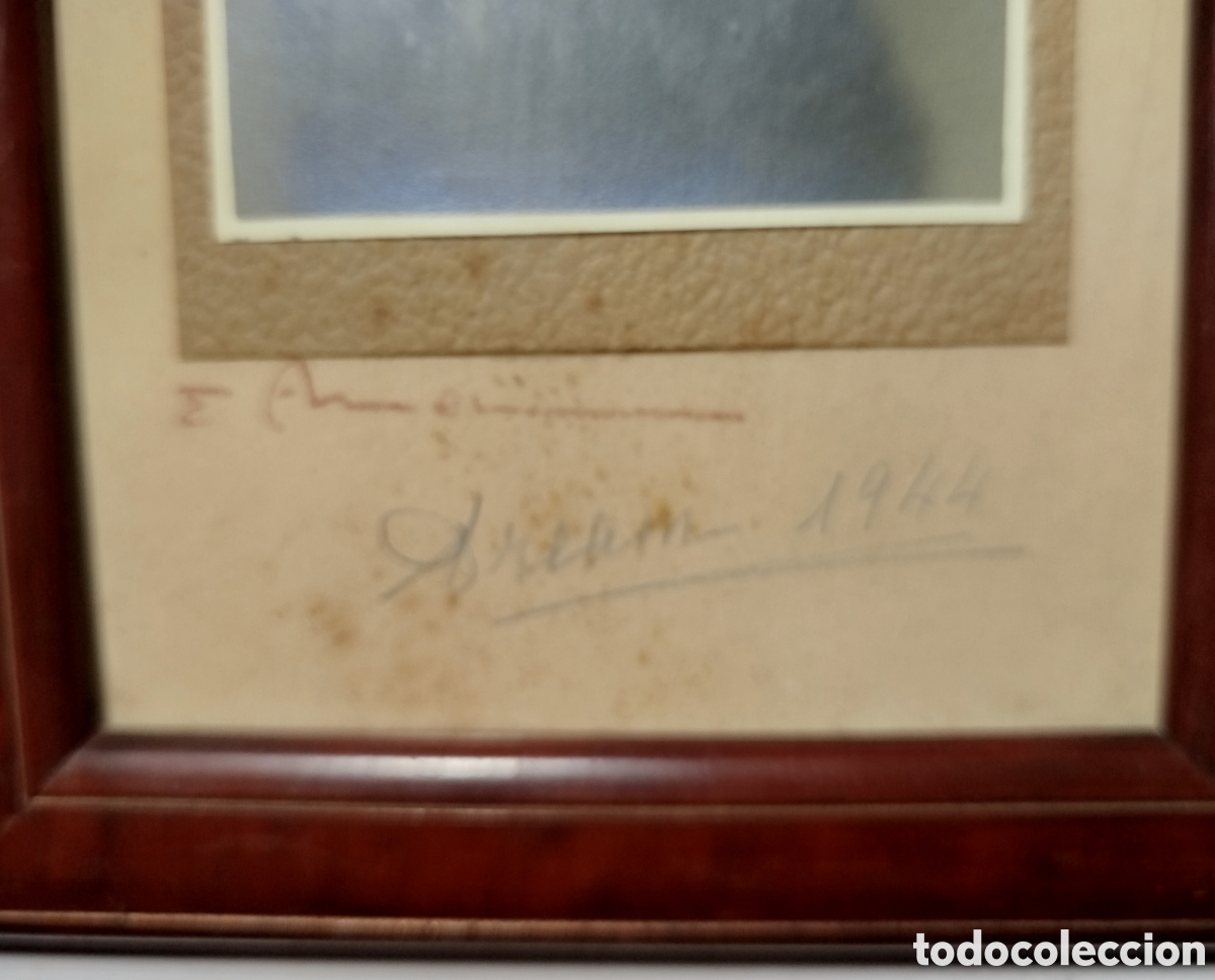 Otros objetos de arte: Foto antigua enmarcada del a&ntilde;o 1944 - Foto 2
