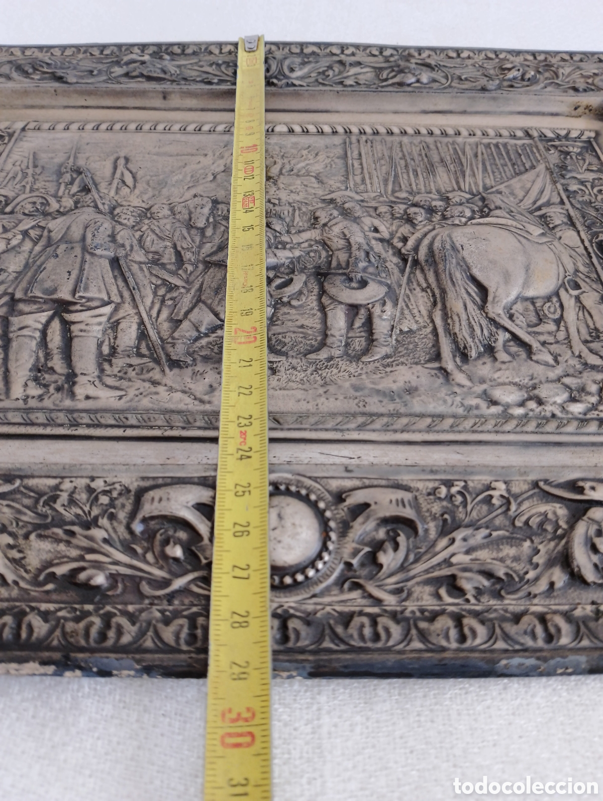 Otros objetos de arte: Bajorrelieve Rendici&oacute;n Breda Alpaca. - Foto 7