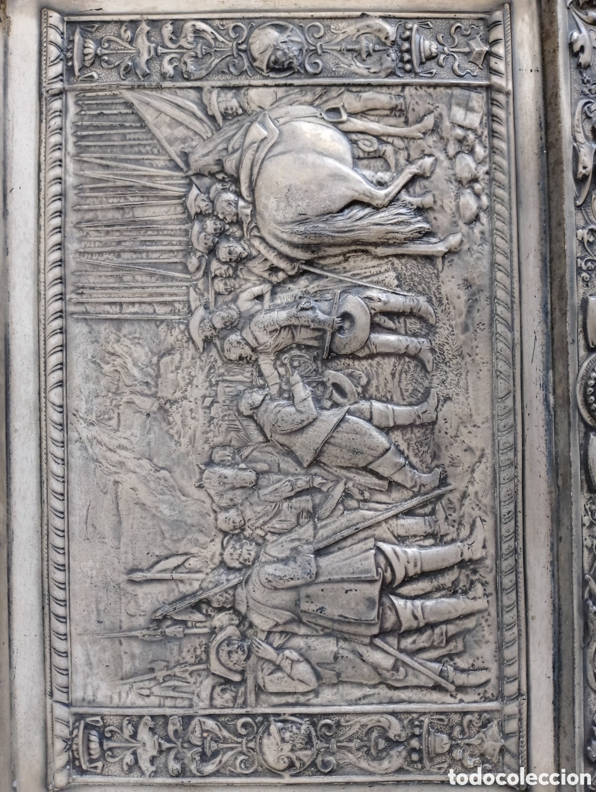 Otros objetos de arte: Bajorrelieve Rendici&oacute;n Breda Alpaca. - Foto 8