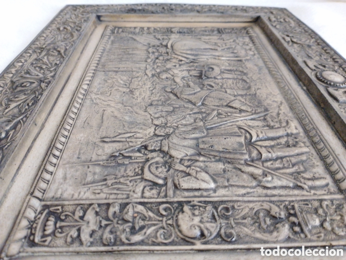 Otros objetos de arte: Bajorrelieve Rendici&oacute;n Breda Alpaca. - Foto 9