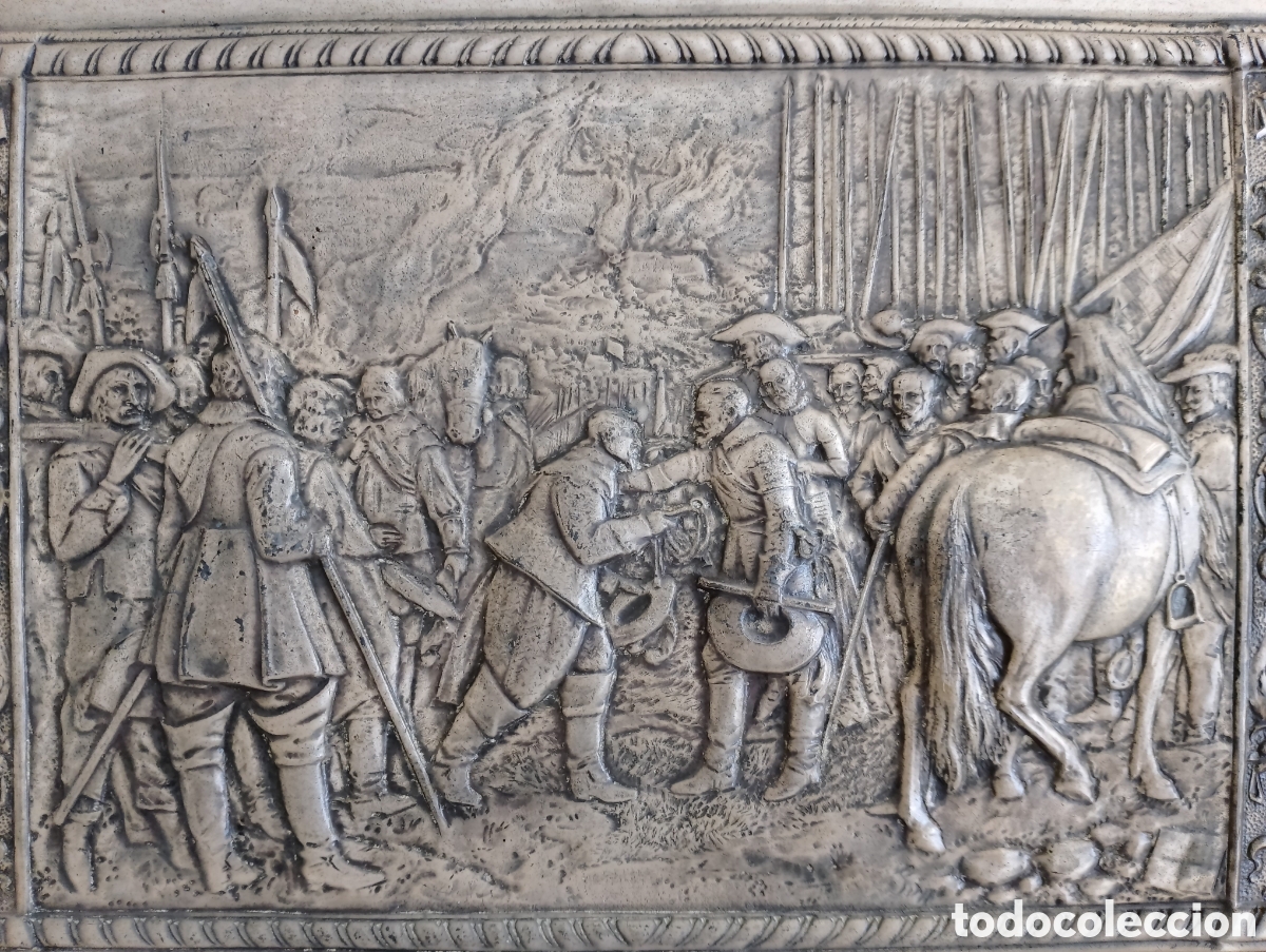 Otros objetos de arte: Bajorrelieve Rendici&oacute;n Breda Alpaca. - Foto 10