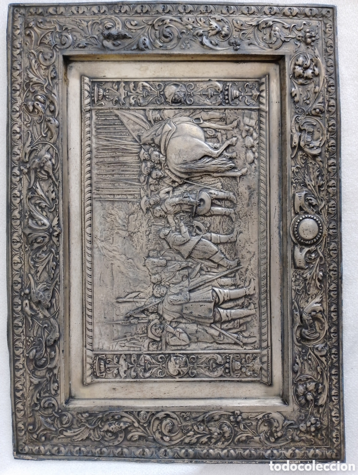 Otros objetos de arte: Bajorrelieve Rendici&oacute;n Breda Alpaca. - Foto 12