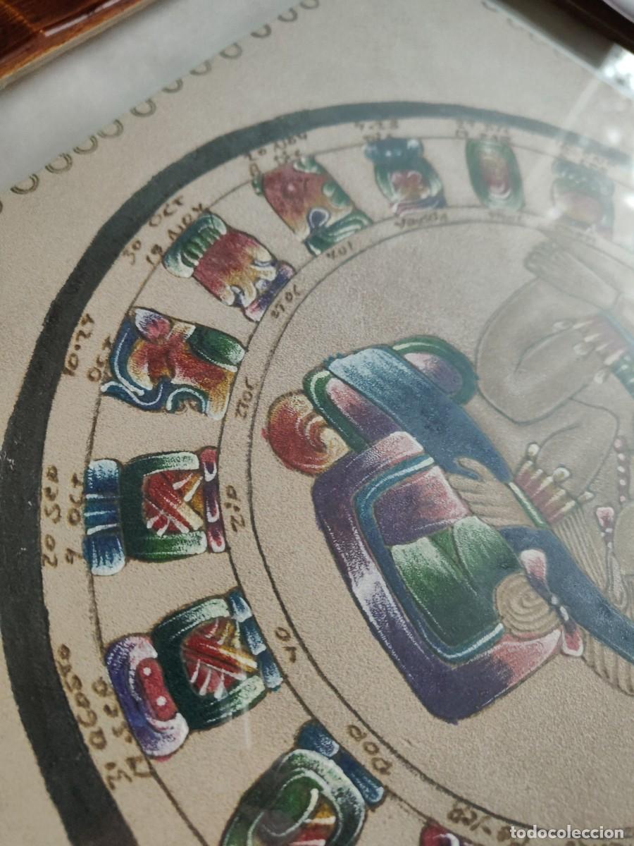 Otros objetos de arte: Calendario MAYA en cuero - Foto 10