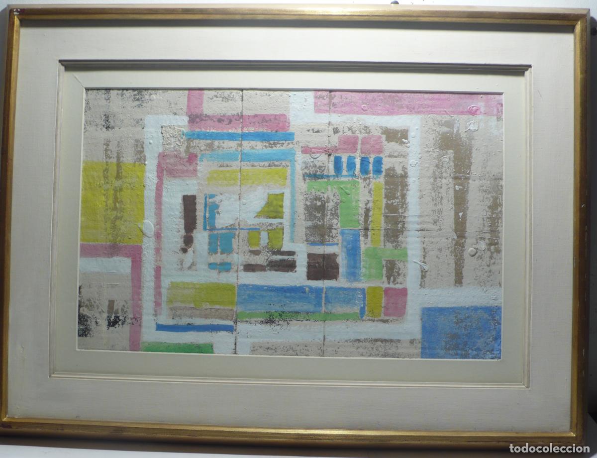 Otros objetos de arte: PINTURA ABSTRACTA SOBRE CARTON - Foto 1