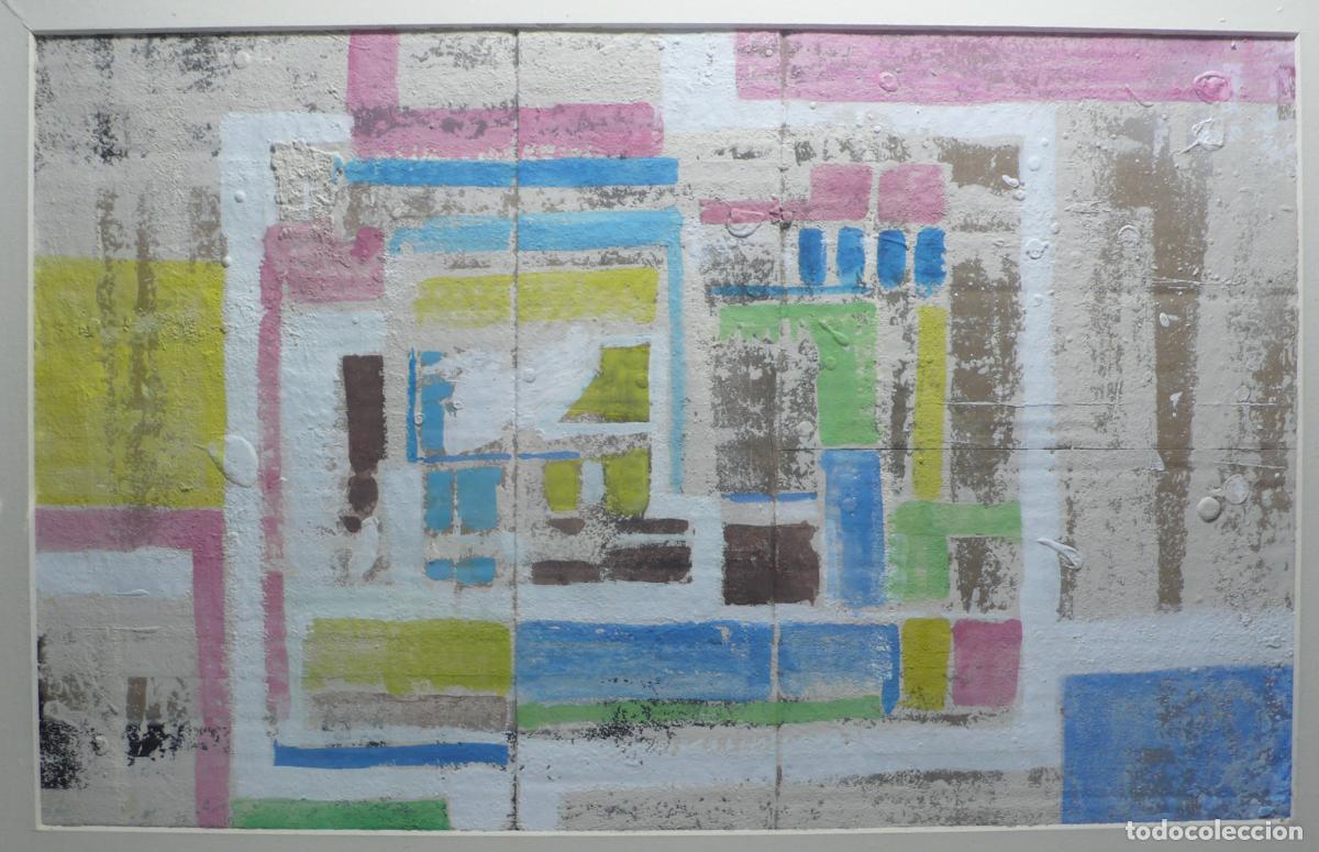 Otros objetos de arte: PINTURA ABSTRACTA SOBRE CARTON - Foto 2