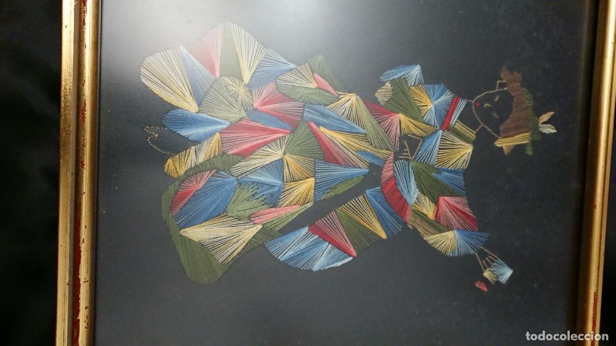 Otros objetos de arte: Cuadro Geisha, hecho a mano de hilo. - Foto 5