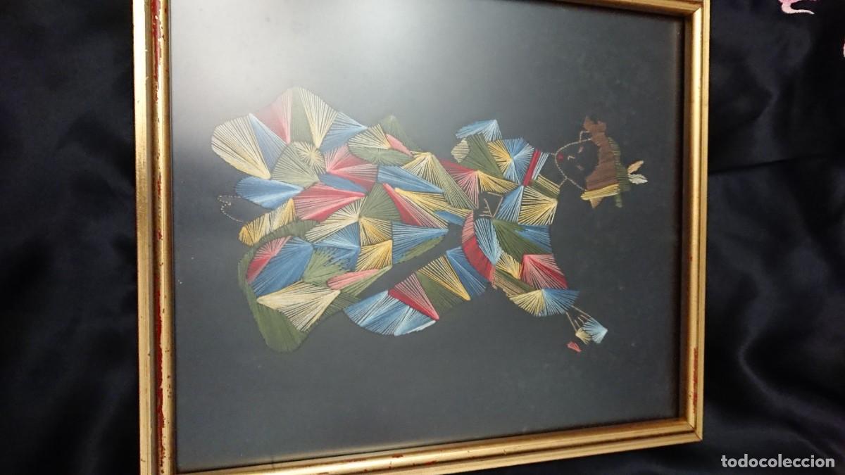 Otros objetos de arte: Cuadro Geisha, hecho a mano de hilo. - Foto 6