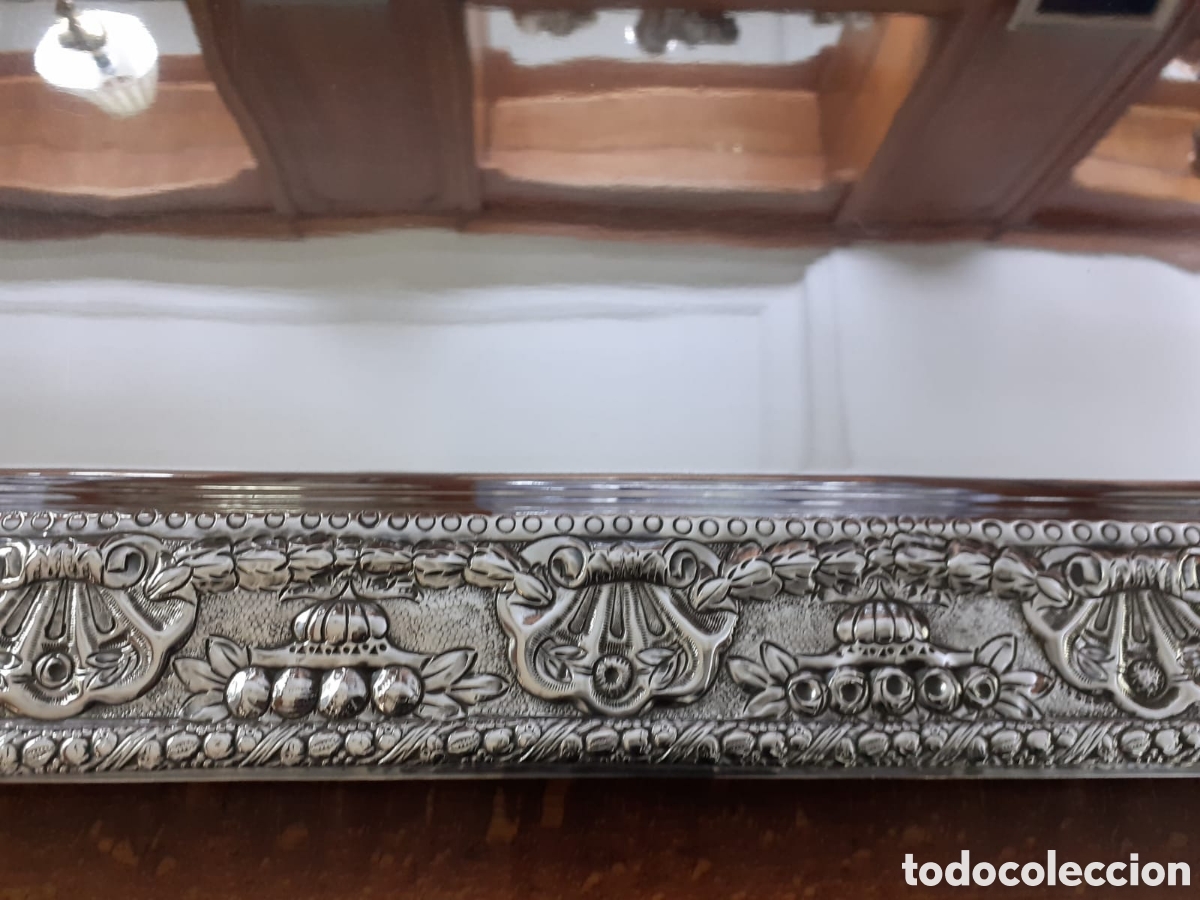 Otros objetos de arte: Bandeja de plata con bordes de granadas - Foto 5