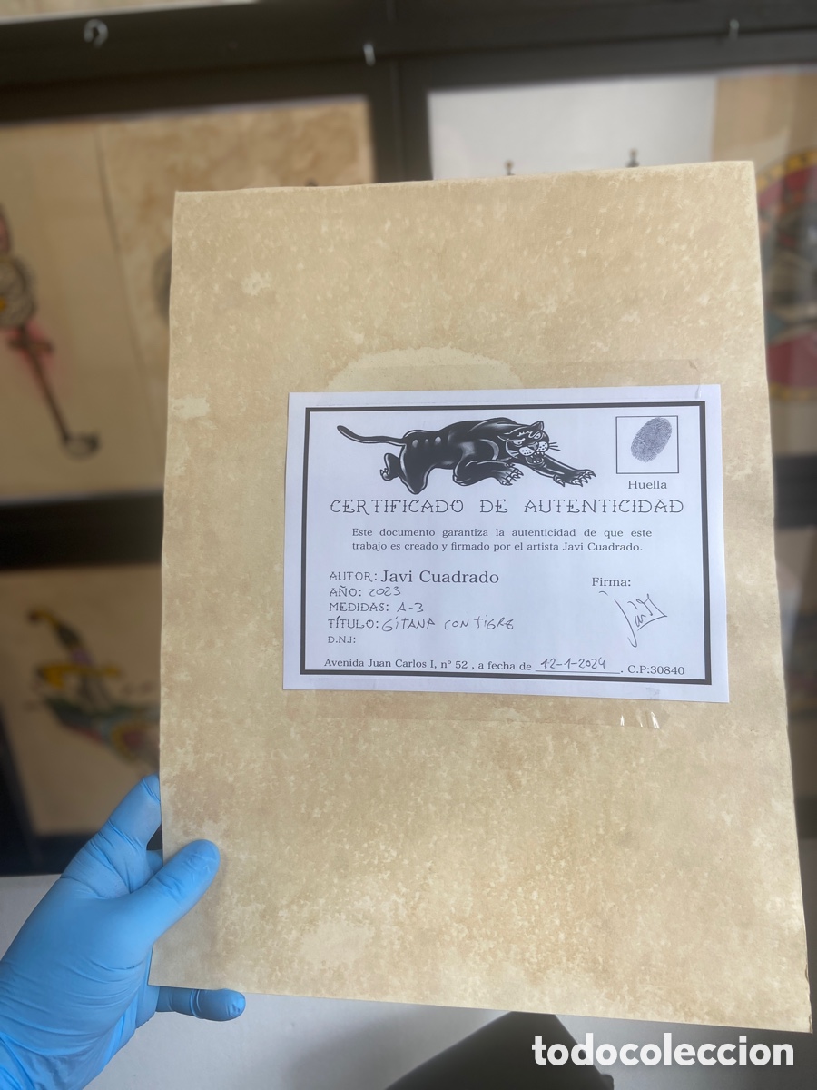 Otros objetos de arte: Tigre y Gitana - Javi Cuadrado (1986) - Foto 2