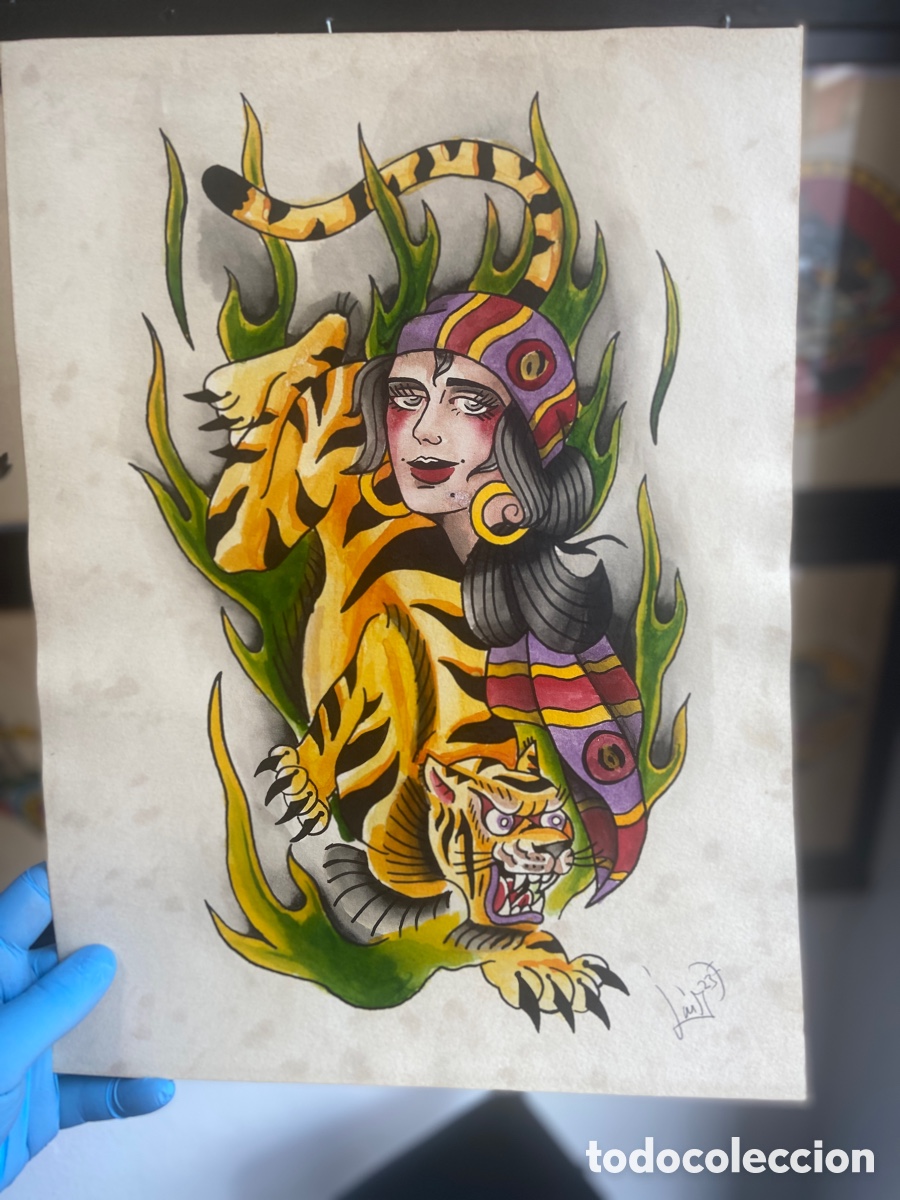 Otros objetos de arte: Tigre y Gitana - Javi Cuadrado (1986) - Foto 1