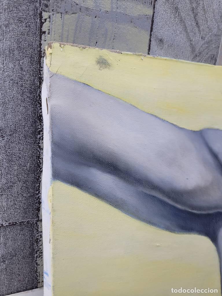 Otros objetos de arte: LIENZO PINTADO A MANO DE JES&Uacute;S - Foto 5