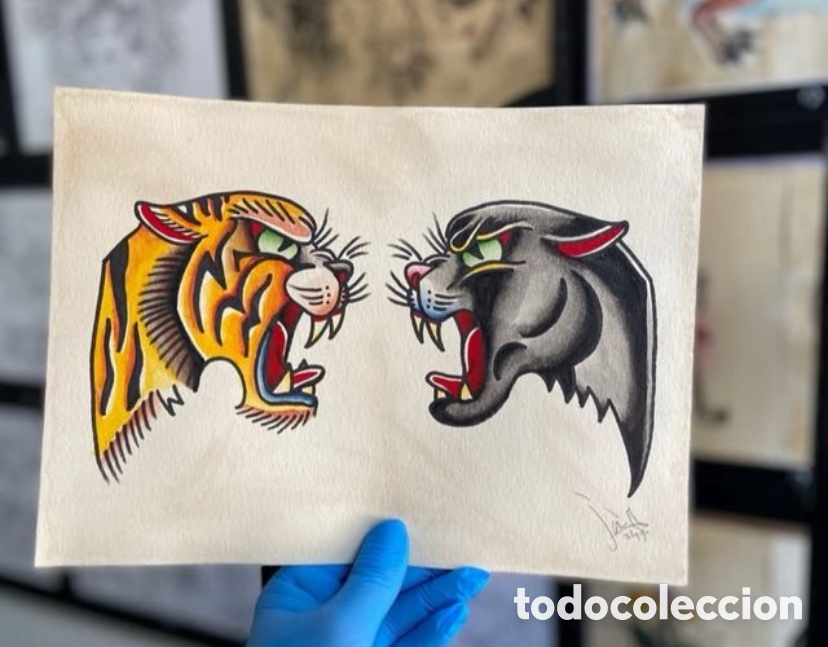Otros objetos de arte: Tigre y pantera - Javi Cuadrado (1986) - Foto 1