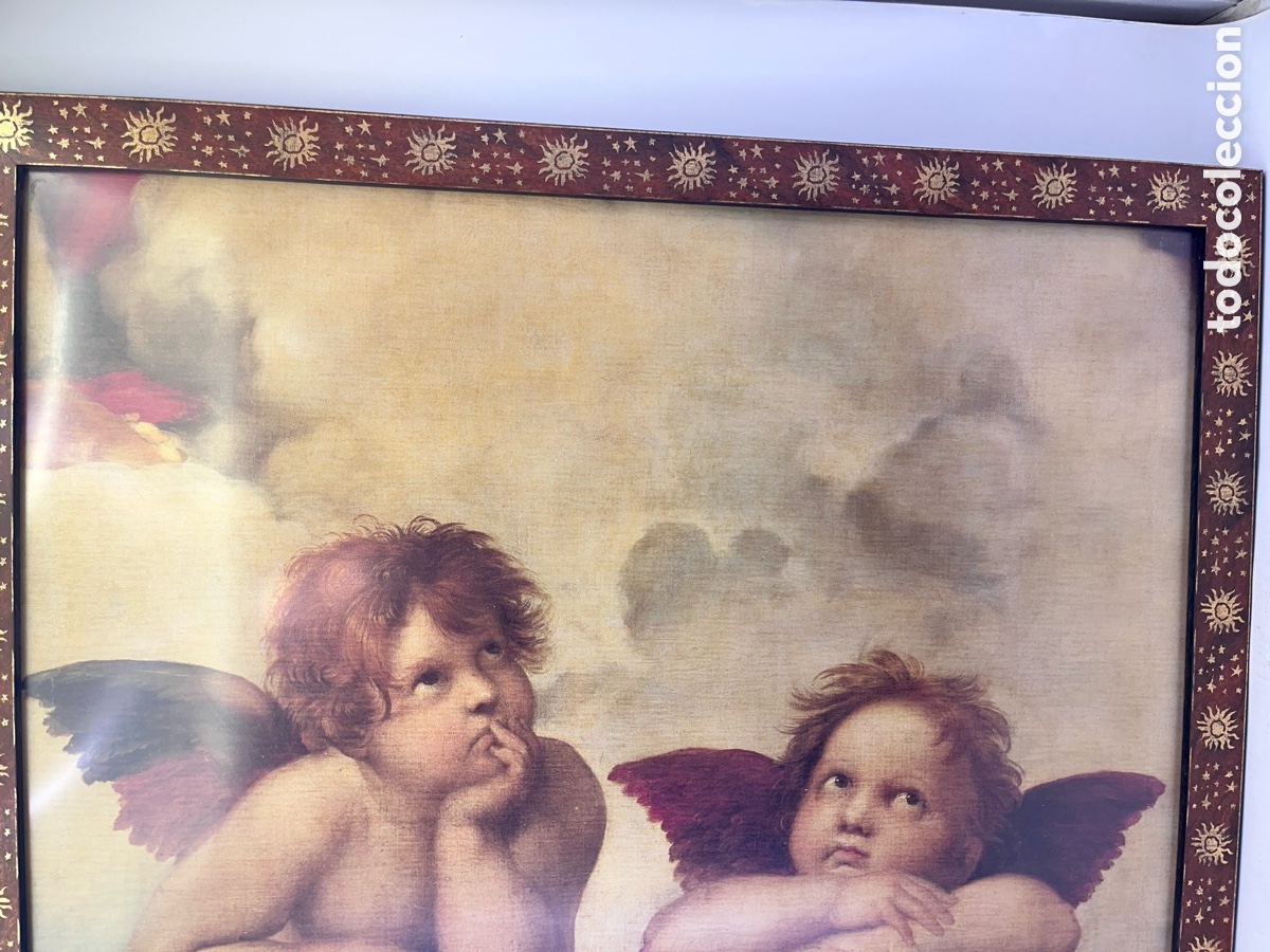 Otros objetos de arte: L&aacute;mina enmarcada de querubines o angelitos - Foto 1