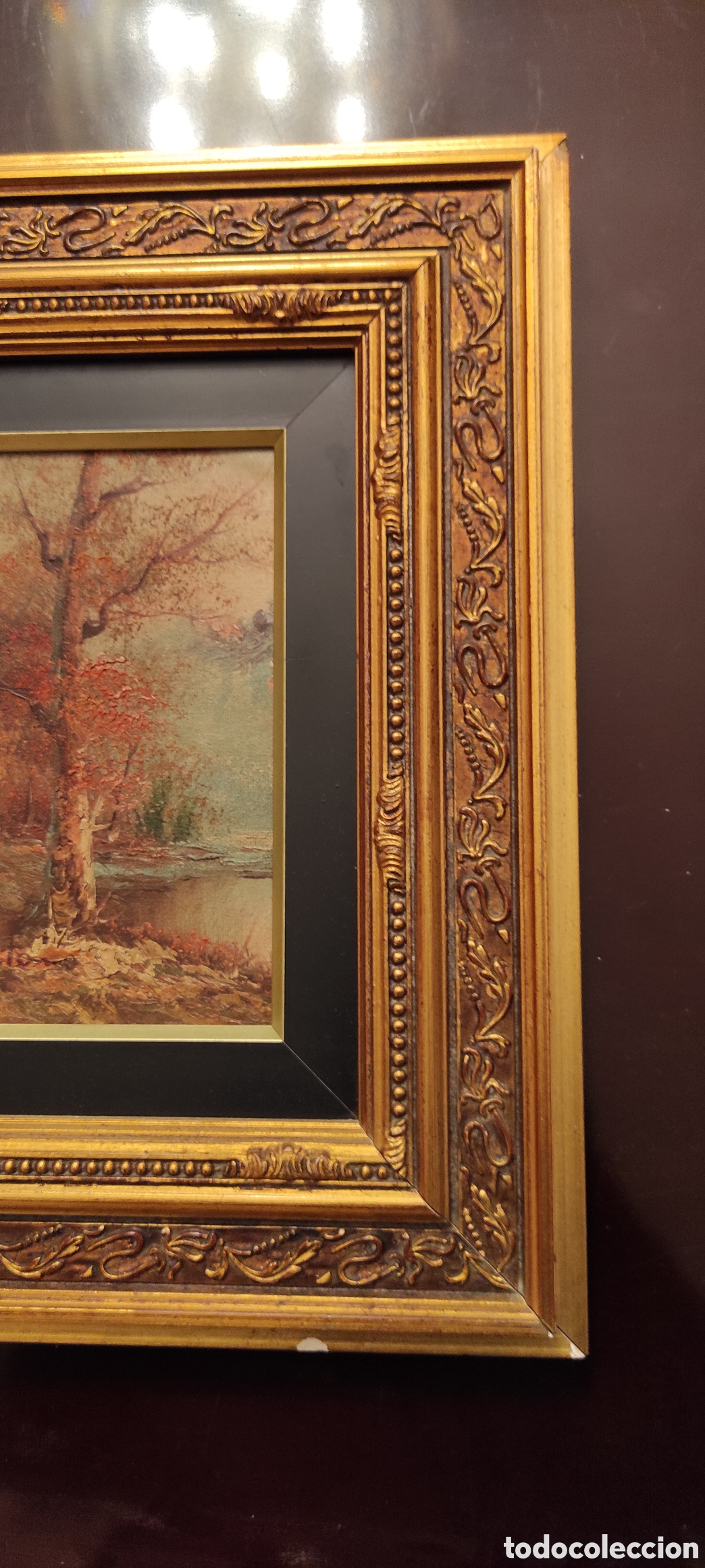Otros objetos de arte: Cuadro con bonita moldura - Foto 3