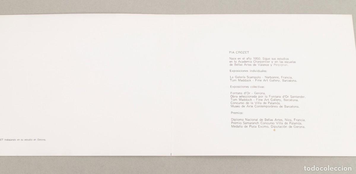 Otros objetos de arte: PIA CROZET - TOM MADDOCK GALLERY - 1976 - Foto 2