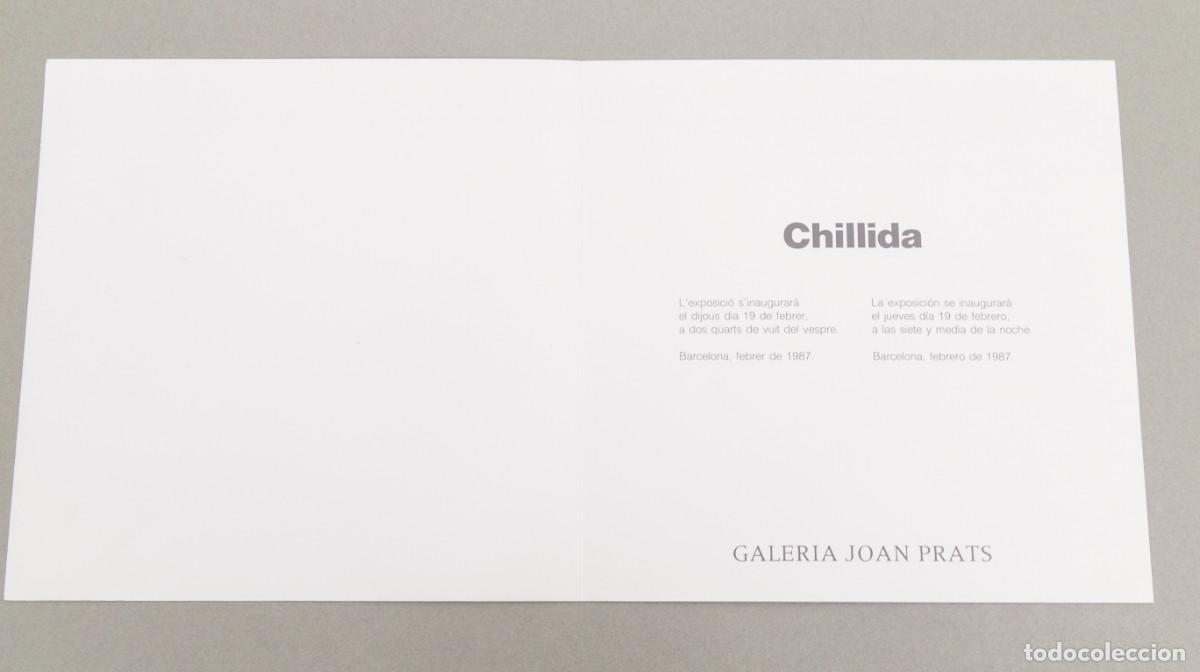 Otros objetos de arte: CHILLIDA - GALERIA JOAN PRATS - 1987 - Foto 2