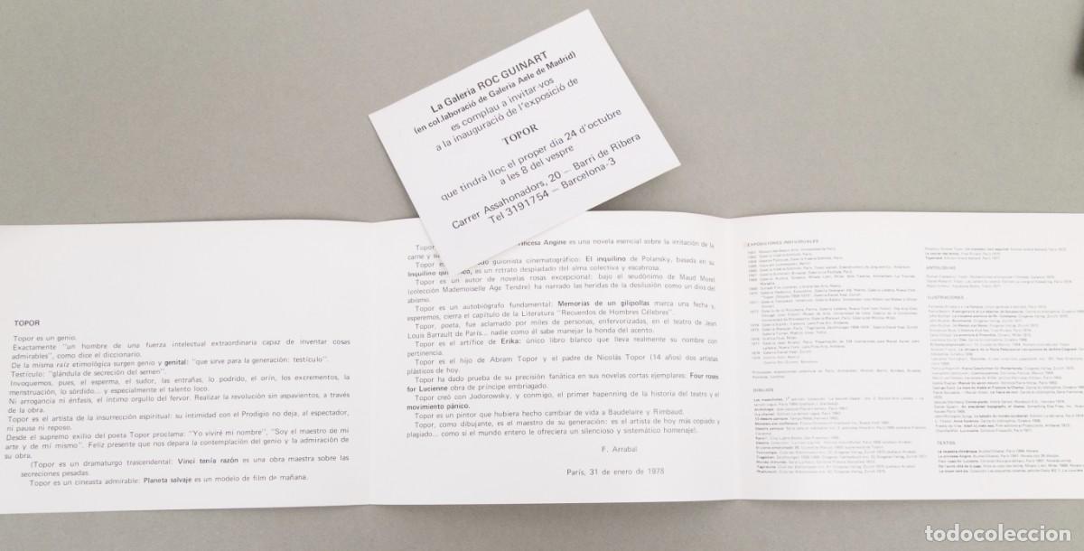 Otros objetos de arte: TOPOR - GALERIA ROC GUINART - 1978 - Foto 2