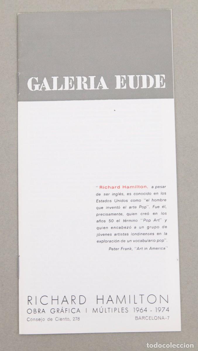 Otros objetos de arte: RICHARD HAMILTON - GALERIA EUDE - 1974 - Foto 1