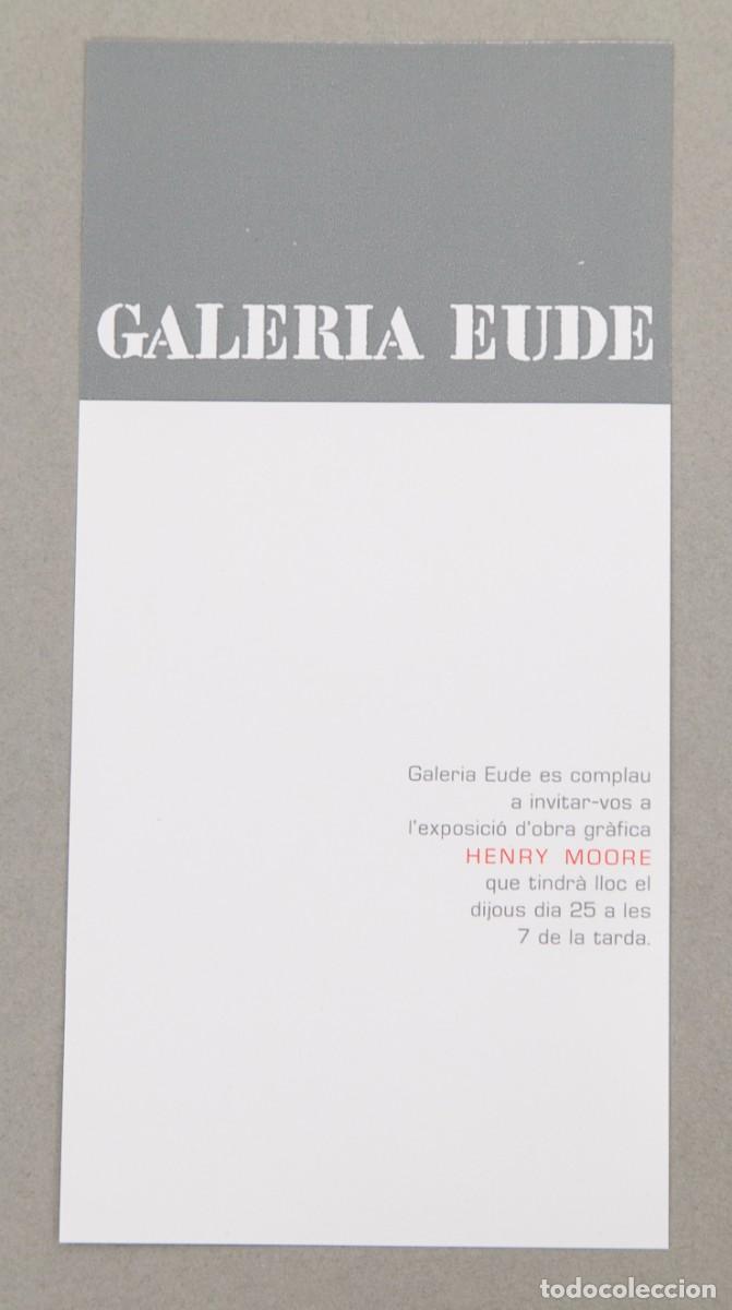 Otros objetos de arte: HENRY MOORE - GALERIA EUDE - C. 1975 - Foto 1